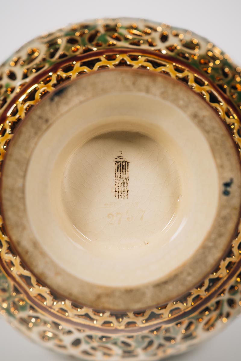 Zsolnay - Díszváza csúcsdísszel II. - Image 2