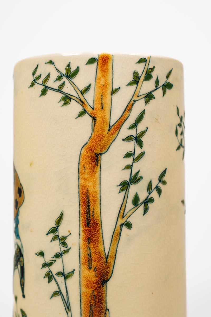 Zsolnay - Vadász figurális váza - Image 3