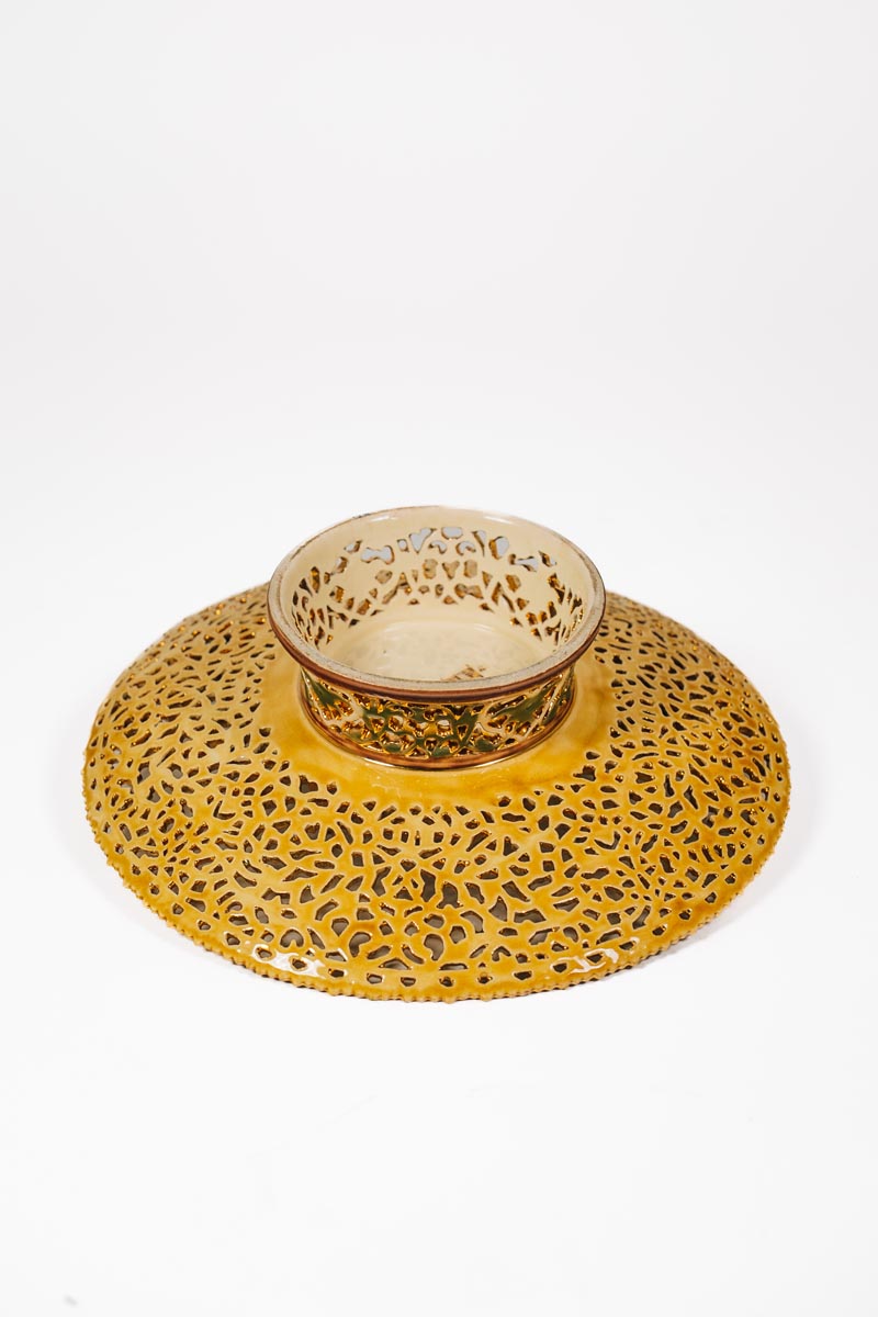 Zsolnay - Orientális-arabeszk talpas kínálótál - Image 3