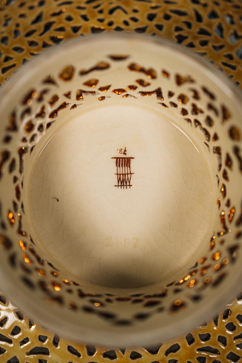 Zsolnay - Orientális-arabeszk talpas kínálótál - Image 2