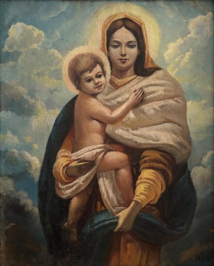 Ismeretlen festő MJ: Madonna a Gyermekkel