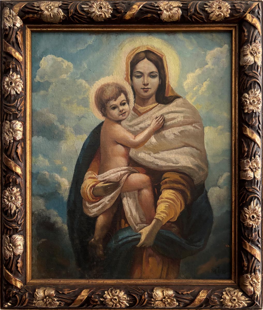 Ismeretlen festő MJ: Madonna a Gyermekkel - Image 2