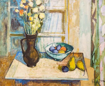 Papp Zoltán (1924-2013): Csendélet sárga virágokkal