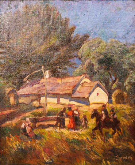 Darvassy István (1888-1960): Látogatók a tanyán