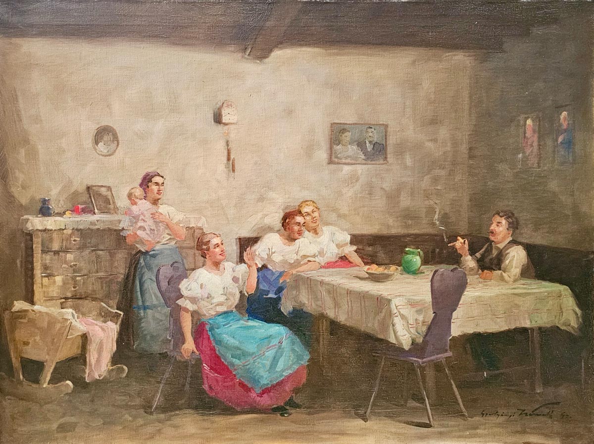 Gyertyáni Németh Gyula (1892-1946): Esti beszélgetés