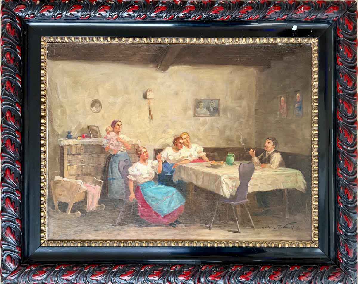 Gyertyáni Németh Gyula (1892-1946): Esti beszélgetés - Image 2