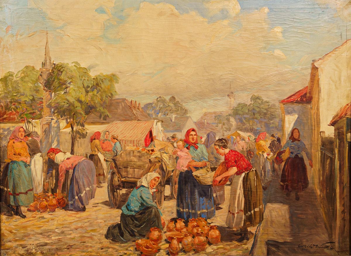 Gyertyáni Németh Gyula (1892-1946): Cserépvásár