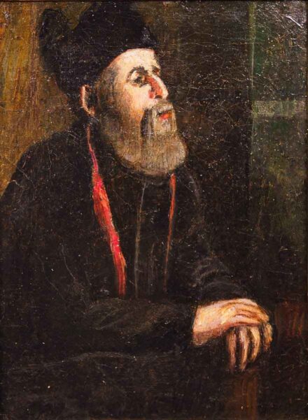 Anonimusz: Imádság csendje Biedermeier portré