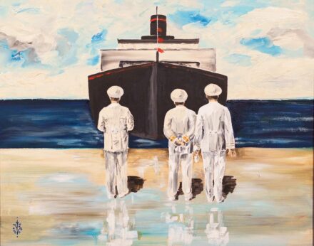 21. századi európai festő: A kikötőben