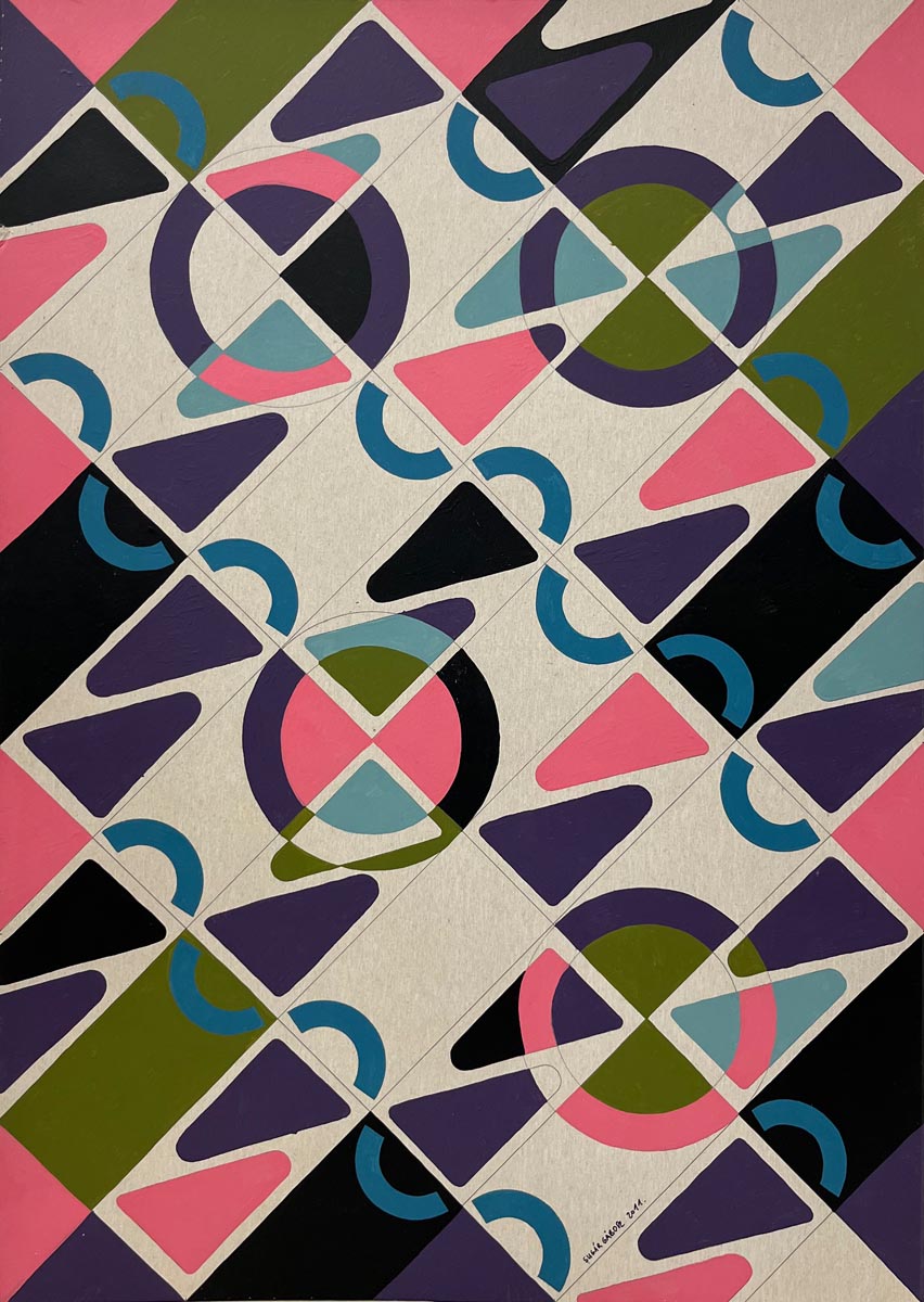 Sugár Gábor (1976, Budapest): Kaleidoszkóp a diagonál rácsban