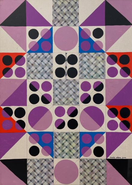 Sugár Gábor (1976, Budapest): Lila ritmusok a rácsban