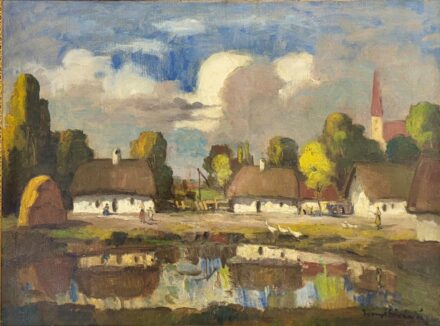 Iványi Grünwald Béla (1867–1940): Kecskeméti tájrészlet