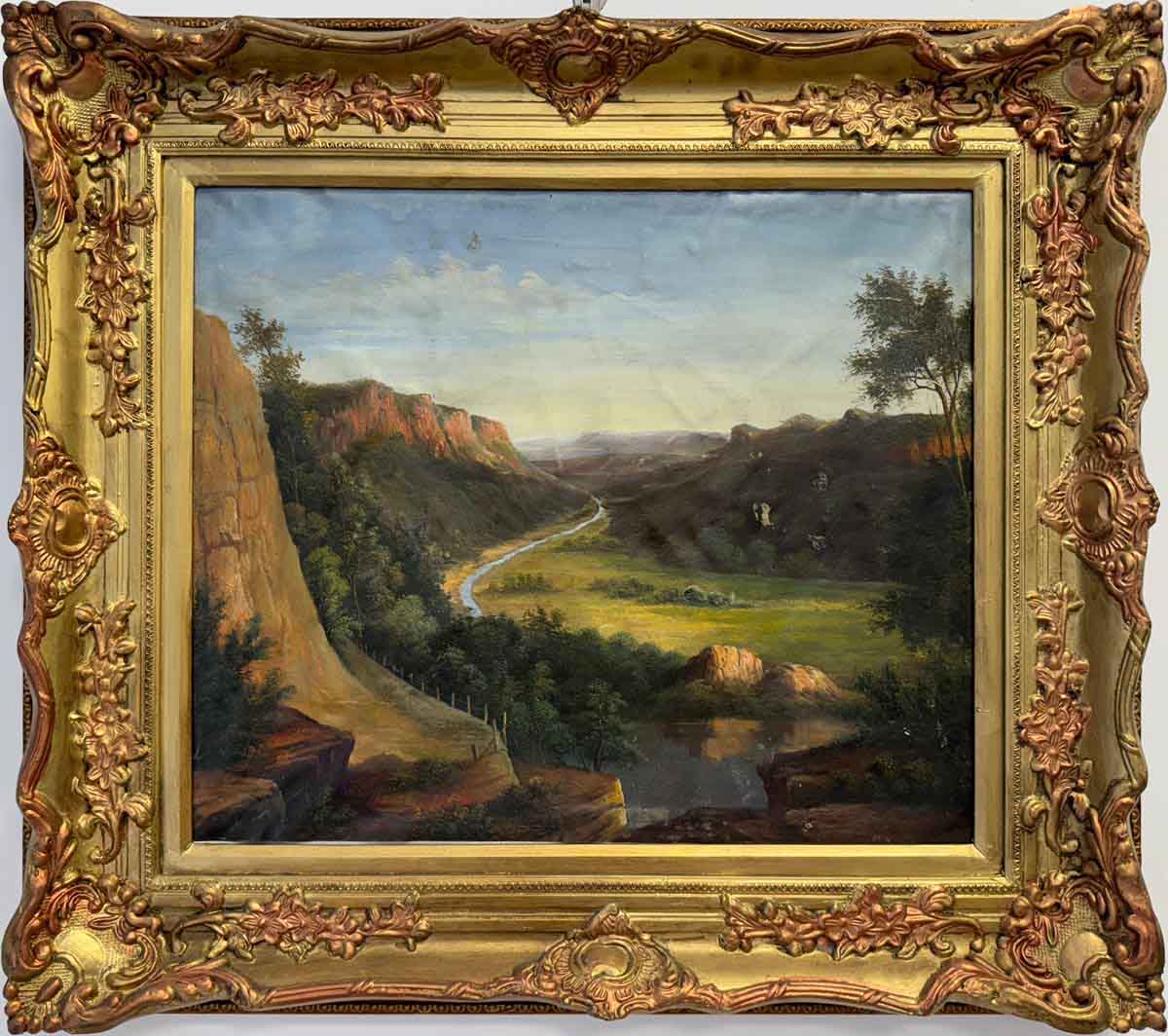 Franz Steinfeld (1787–1868) köre: Tavaszi táj hegyek és folyó ölelésében - Image 2