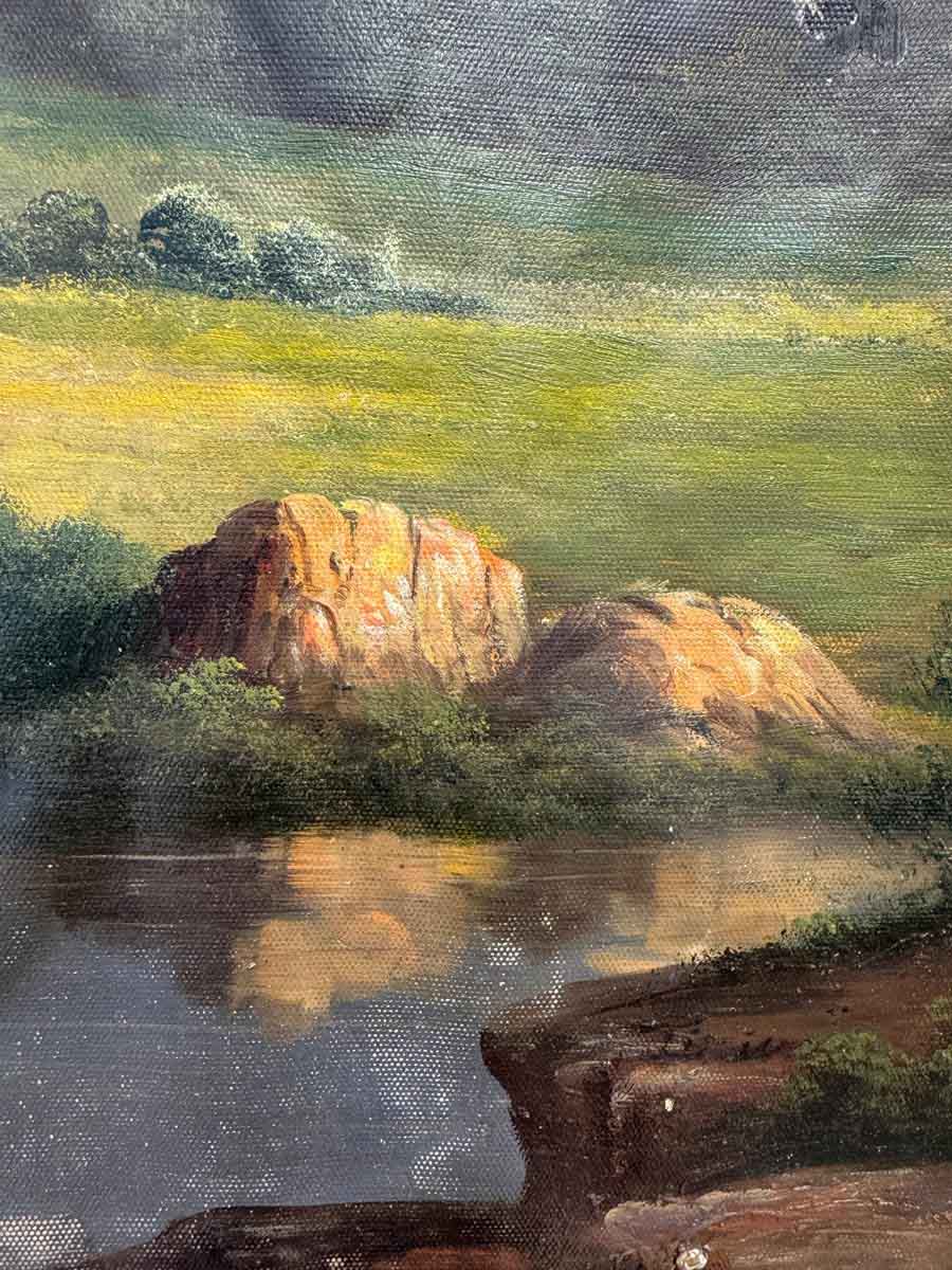 Franz Steinfeld (1787–1868) köre: Tavaszi táj hegyek és folyó ölelésében - Image 3