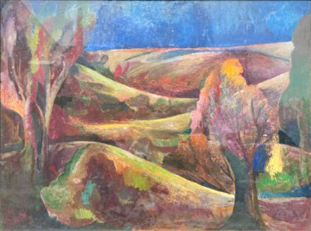 Dobi Piroska (1978 - Debrecen): Tájrészlet - Csé lankái...