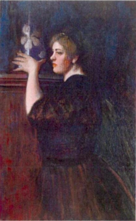 Csók István (1865 – 1961): Lány vázával