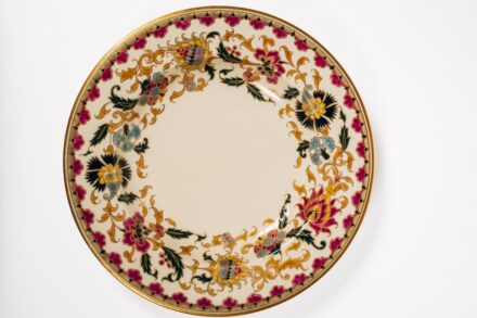 Zsolnay - Aranyozott dísztányér