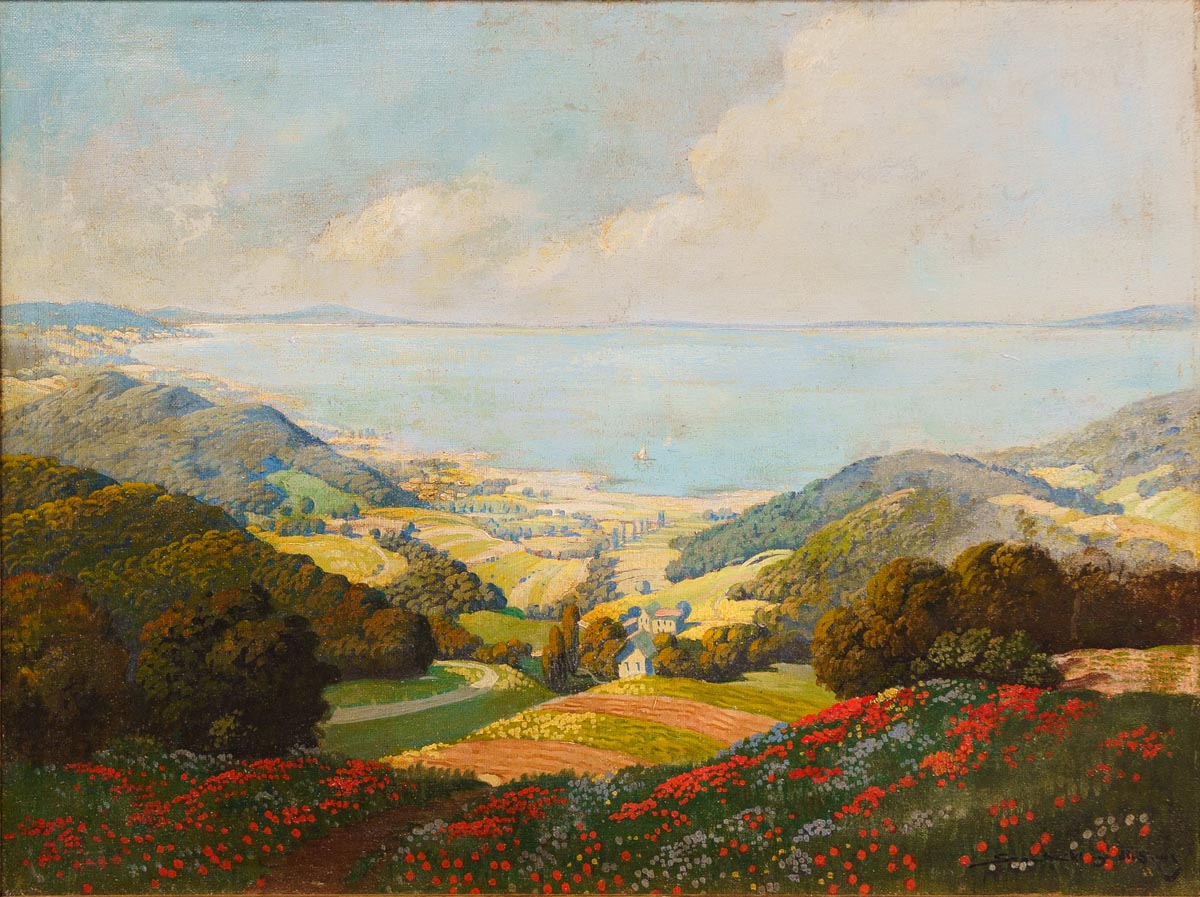 Szentgyörgyi Miklós (1955 -): Balatoni panoráma a keszthelyi öbölre...