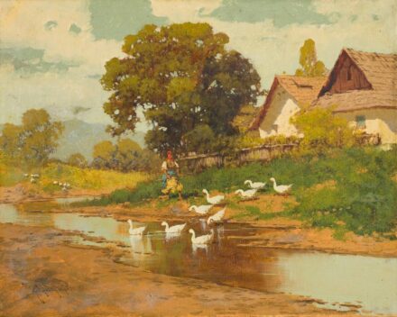 Neogrády László (1896-1962): Libapásztorlány.