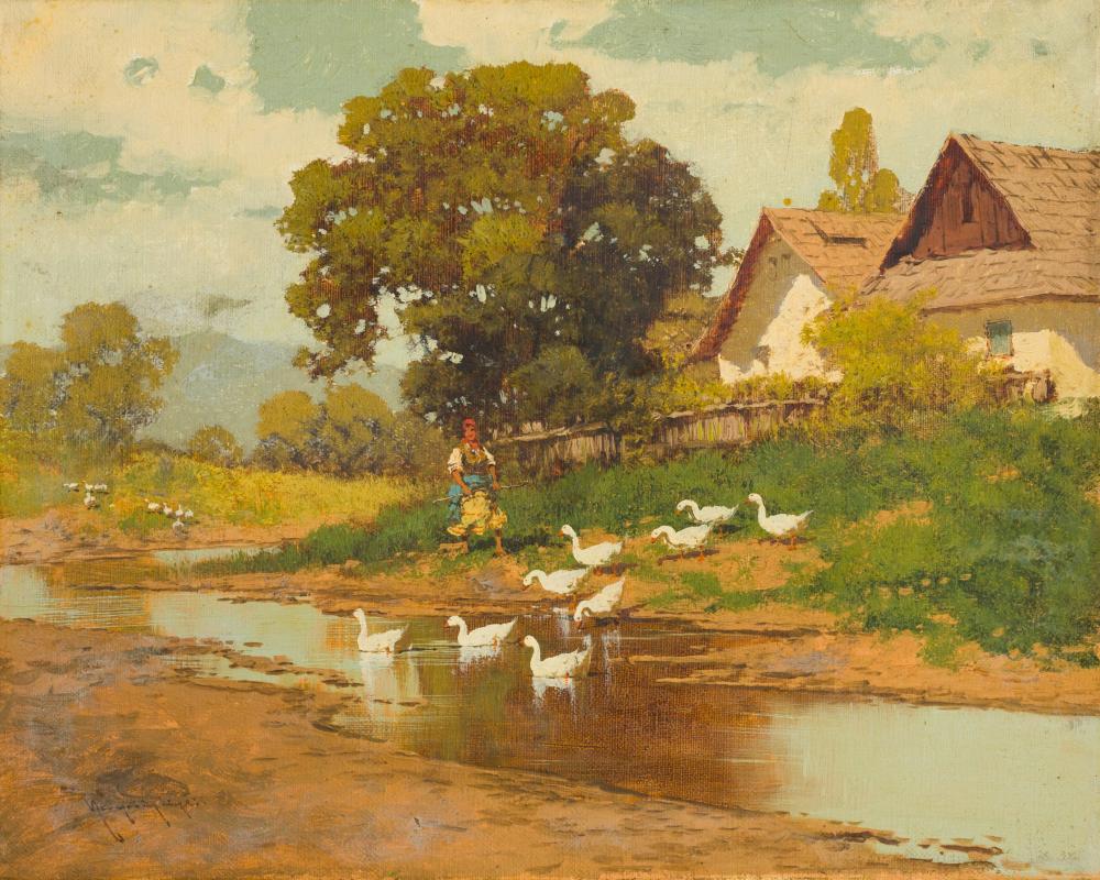 Neogrády László (1896-1962): Libapásztorlány.