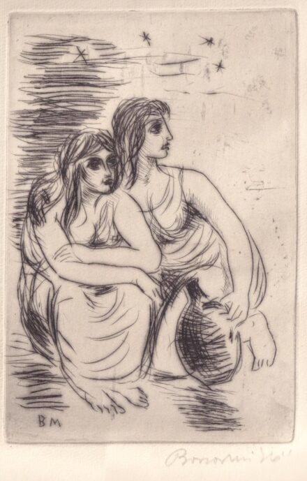 Borsos Miklós (1906-1990): Barátnők.