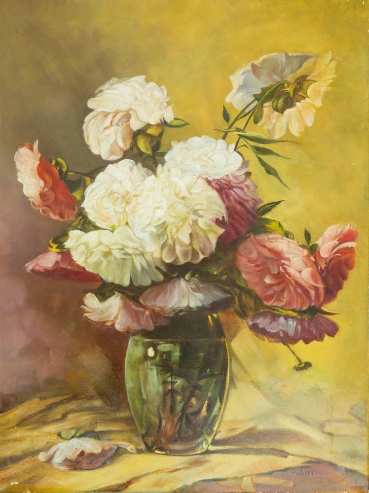 Ványi Balázs (1941-): VIrágcsendélet.
