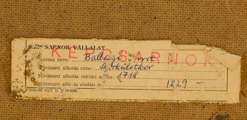 Ballagó Imre (1915-1997): Szürkületkor. - Image 3