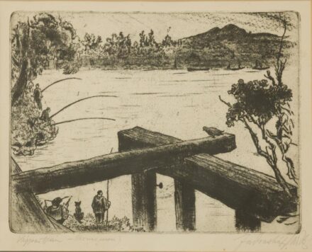 Farkasházy Miklós (1895-1964): Vág partján.