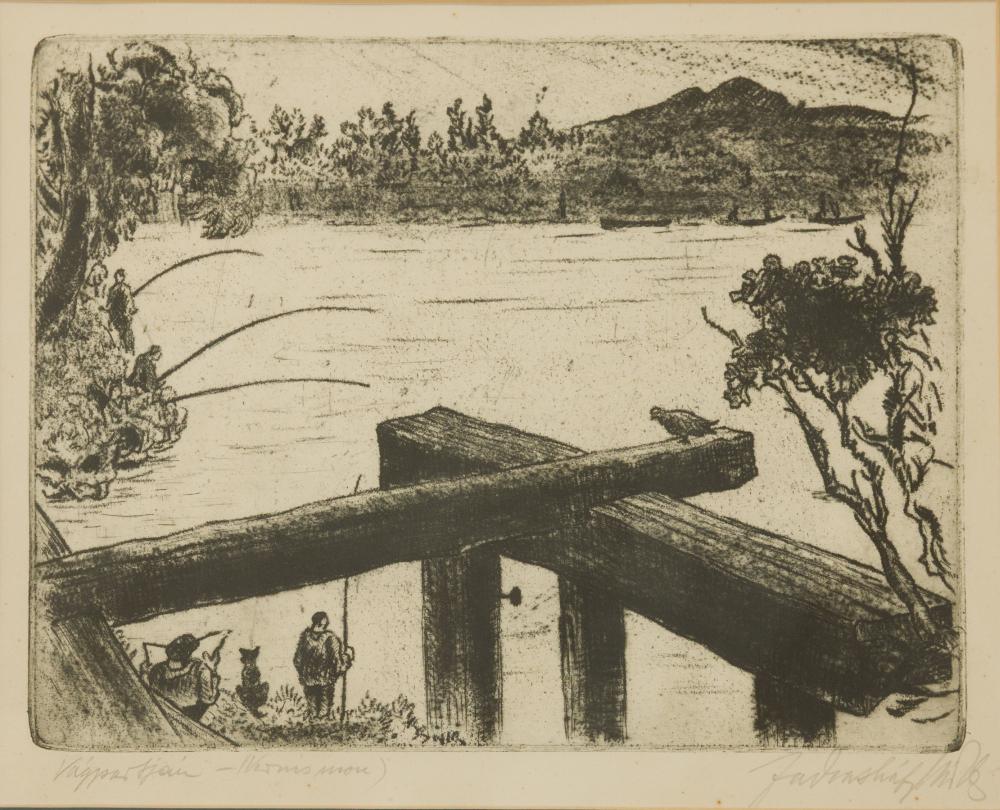 Farkasházy Miklós (1895-1964): Vág partján.