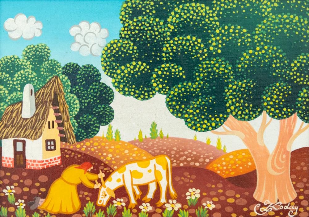 Koday László (1945-): Tehénke.