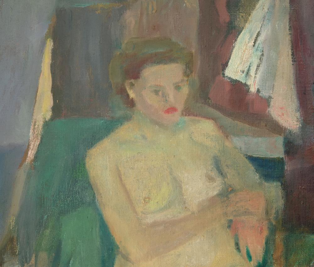 Jakuba János (1909-1974): Ülő női akt. - Image 2