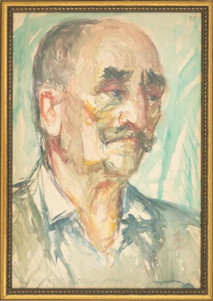 Kozma István (1937-2020): Férfi portré (Kolozsvár).