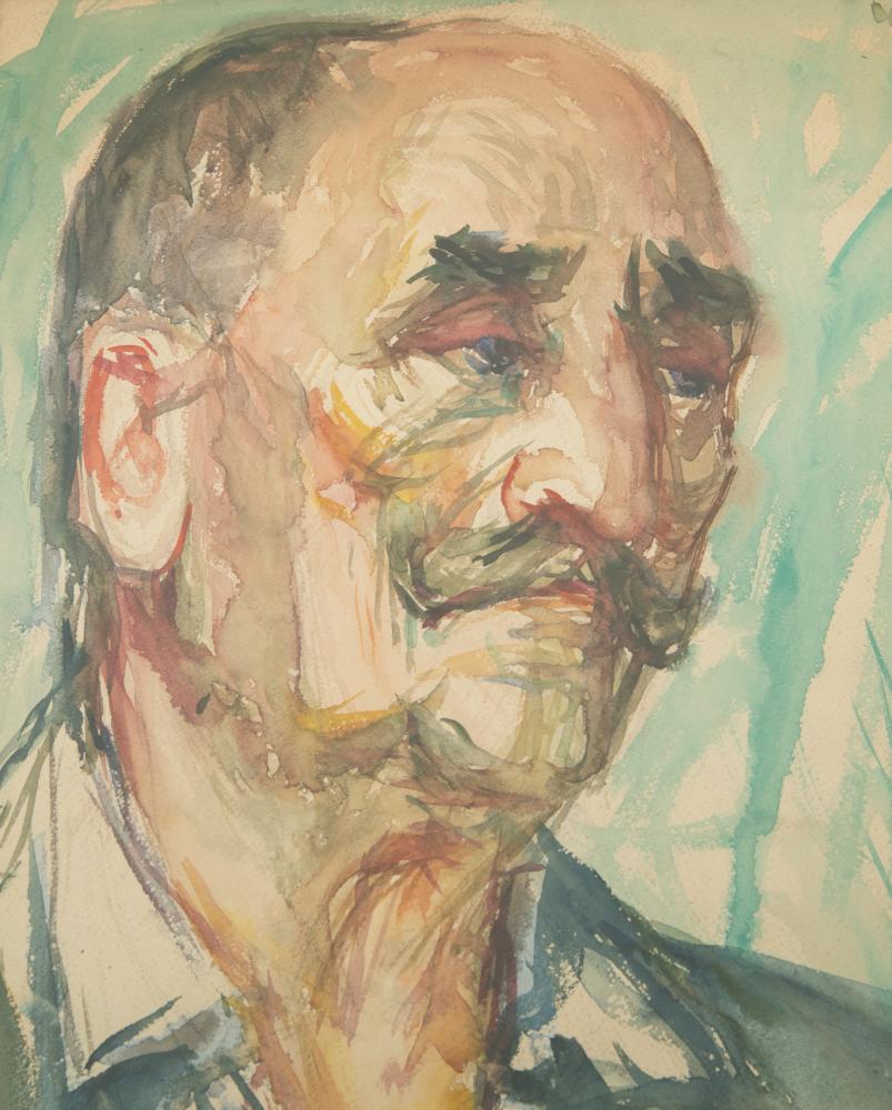 Kozma István (1937-2020): Férfi portré (Kolozsvár). - Image 3