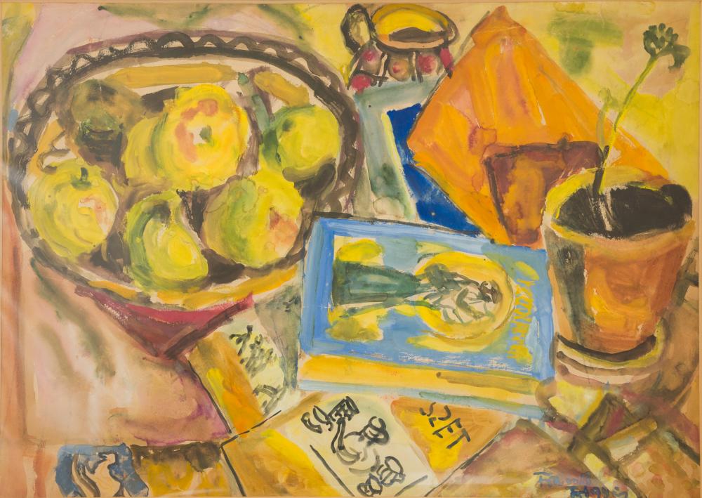 Frank Frigyes (1890-1976): Asztali csendélet.