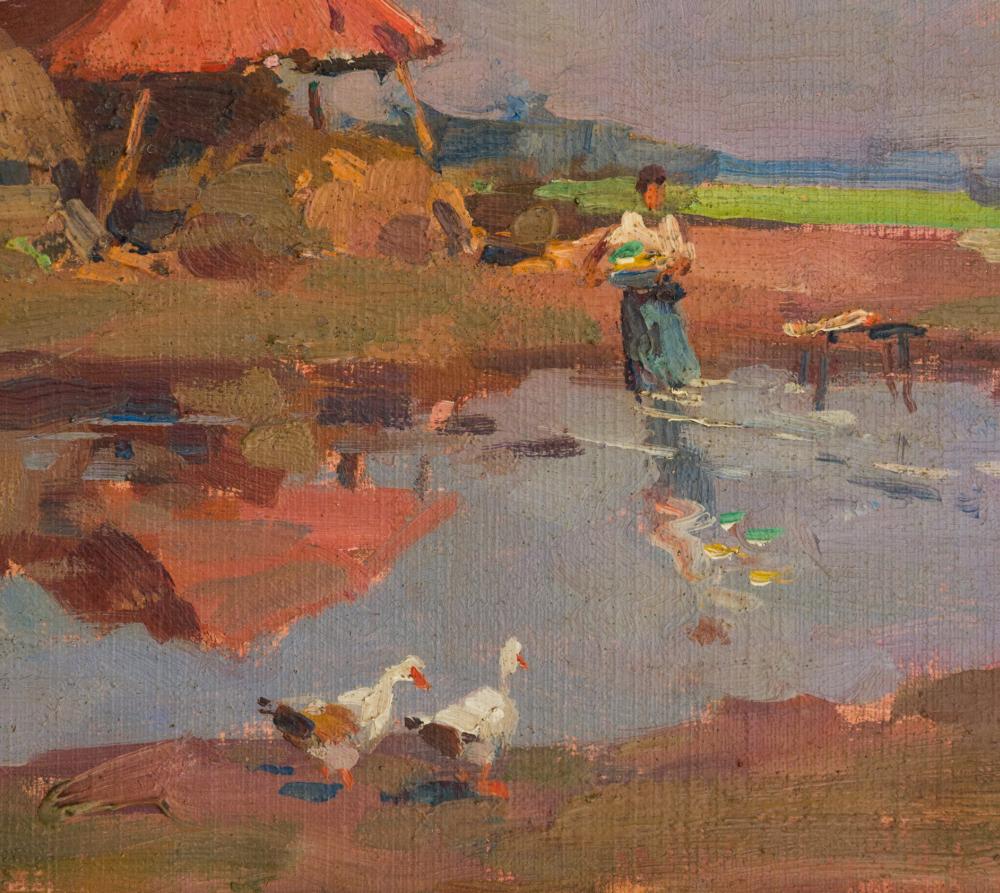 Csallóközi Farkas Lőrinc (1898-1966): Tanya. - Image 2