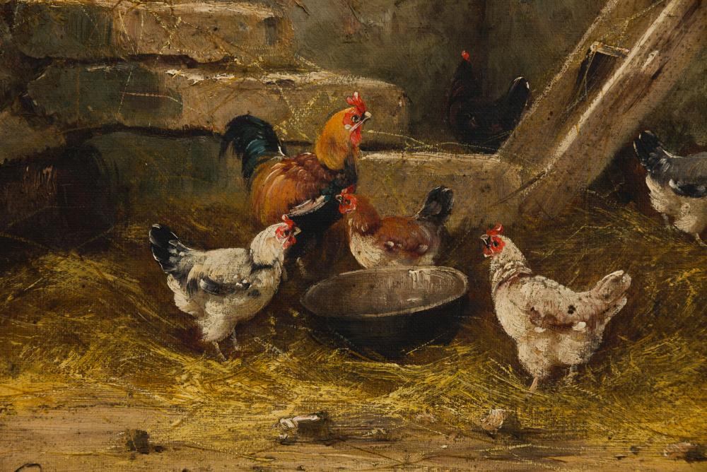 Alfred Prehn (1864-1936): Tyúkudvar. - Image 3