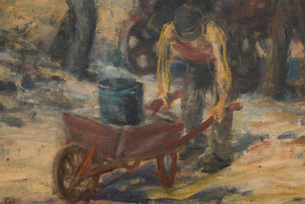 Kertész József (1905-1979): Aszfaltozás. - Image 2