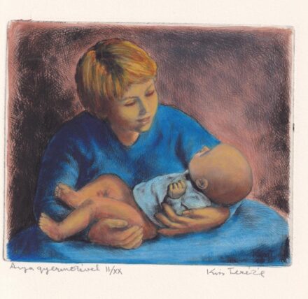 Kiss Terézia (1928-2016): Anya gyermekével.
