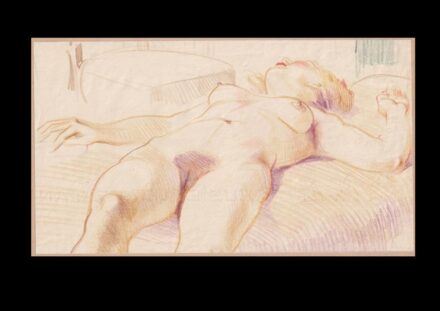Ismeretlen alkotó: Fekvő női akt.