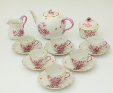 Herend Bouquet Tulip mintás teás készlet.