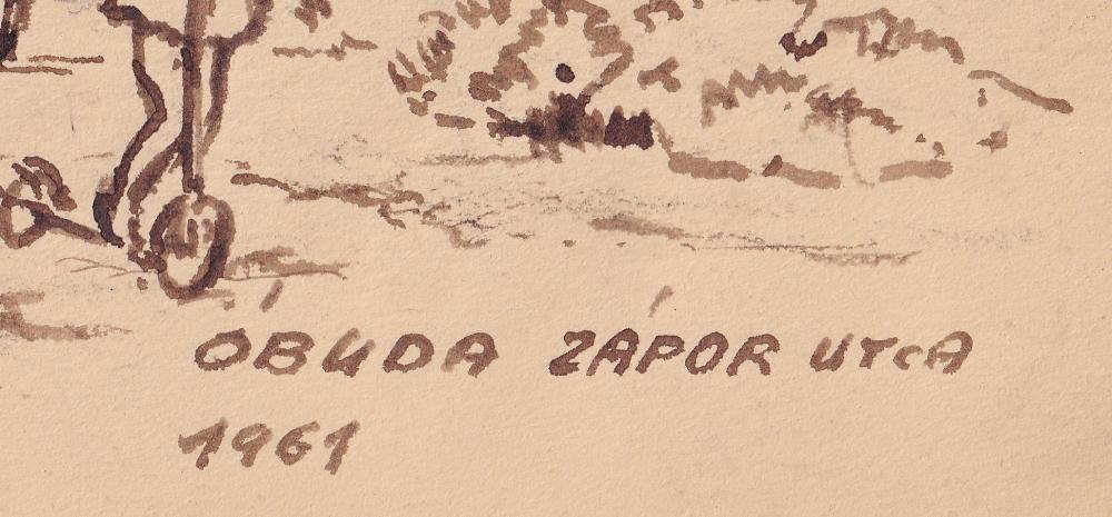 Sostarics Lajos (1896-1968): Óbuda Zápor utca. - Image 2