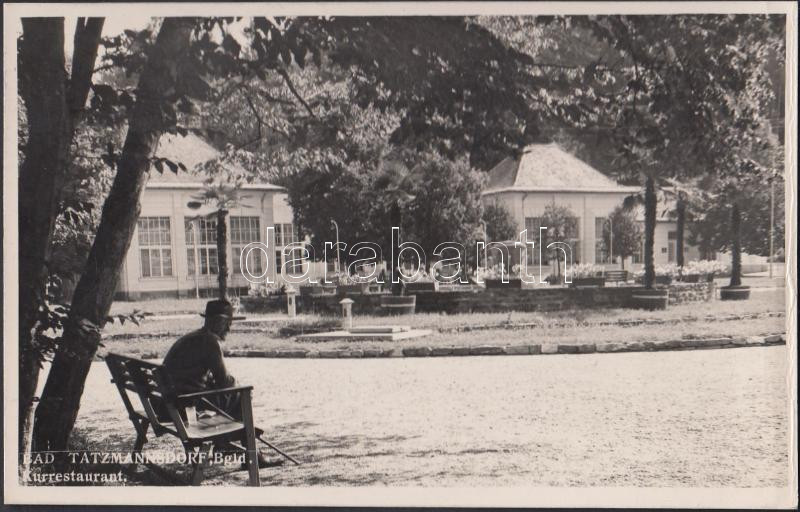 Tarcsafürdő, Bad Tatzmannsdorf; Kurrestaurant / spa restaurant (gyűrődés / crease)
