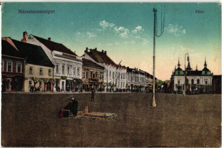 Máramarossziget, Sighetu Marmatiei; Fő tér, üzletek / main square, shops