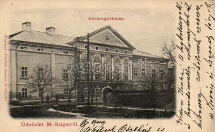 Máramarossziget, Sighetu Marmatiei; vármegyeház / county hall (EK)