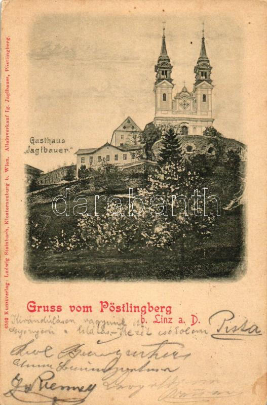 Linz an der Donau, Pöstlingberg, Gasthaus 'Jaglbauer' / guest house, church (EK)
