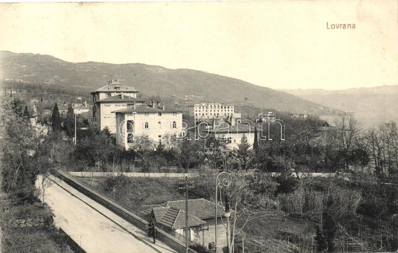 Lovran, Lovrana; utca, villák / street, villas