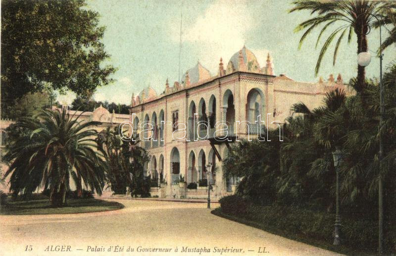 Algiers, Alger; 'Palais d'Été du Gouvernor - Mustapha Supérieur' / the Governors Summer Palace - Sidi M'Hamed (EK)