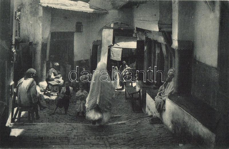 Algiers, Alger; 'Rue Kleber - Casbah' / the Citadel, Kleber street, children, folklore (EK)