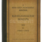 A Magyar Királyi Földmívelésügyi Minisztérium Rádióelőadásainak sorozata 1929 B január-június. 'Pátria' Irodalmi Vállalat. Kiadói félvászon kötésben.
