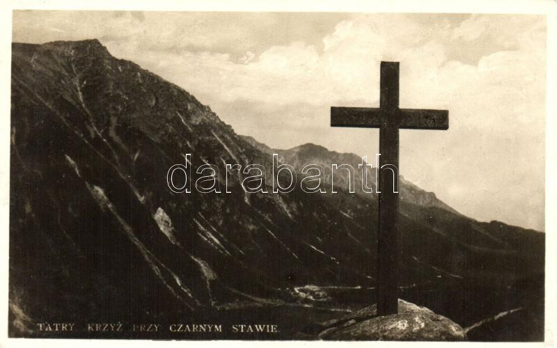 Tátra, Tengerszem-csúcs, Kereszt / mountain peak, cross